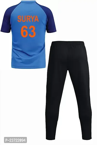 Surya 63 India Cricket Team Jersey with Track Pant 2023 for Men  Boys(Small 36) Multicolour-thumb0