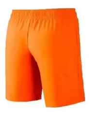 Men?s Regular Fit Polyester Shorts(Small 36) Orange-thumb1