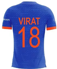 India T20 Cricket Team Virat Kohli 18 Jersey 2023 (Kids  Men)(Medium 38) Multicolour-thumb2