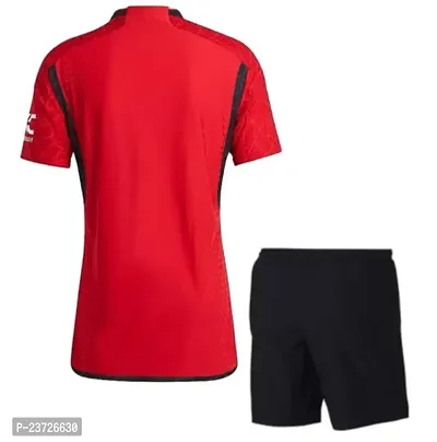 Sports Football Red Home Jersey with Black Shorts 2023-2024 for Men  Boys(XX-Large 44)-thumb2