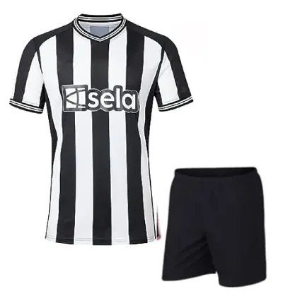 Sports Football New Team Half Sleeve Jersey with Shorts 2023/2024 (Boys Men) (14-15Years)