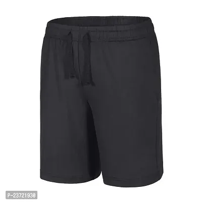 Football Shorts for BoysMens(Medium 38) Black