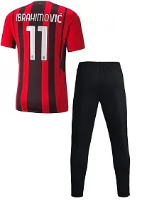 Ibrahimovic 11 Football Halfsleeve Jersey with Track 2023 (Boys  Men)(XX-Large 44) Multicolour-thumb1