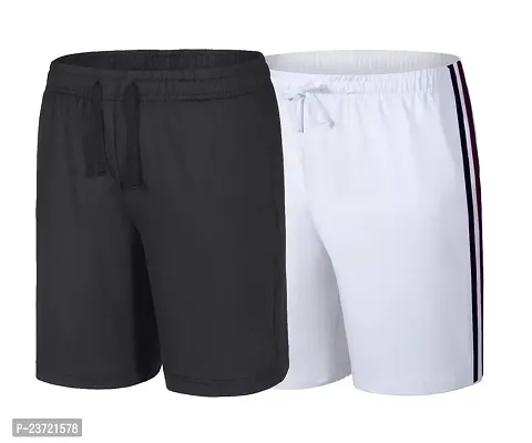 Sports Shorts for Boys-Pack of 2(Medium 38) Multicolour