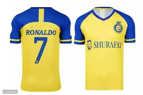 Sports Football Jersey for menAL_Nasser RONOLDO Jersey Sports Tshirt(18-24Months) Multicolour