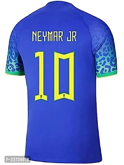 Football Away Jersey Neymar 10 2023/2024 for Men  Boys(7-8Years) Multicolour-thumb3