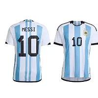 Sports Football Jersey for Men Argentina 22-23 Jersey Sports Tshirt(18-24Months) Multicolour-thumb2