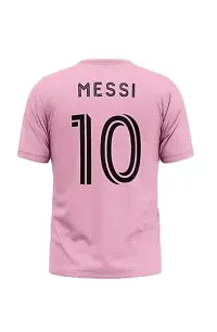 Football New Team Jersey Messi 10 with Shorts 2023/2024 for Men  Kids(7-8Years,M10pink)-thumb2