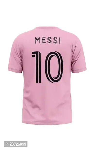 Football New Team Jersey Messi 10 with Shorts 2023/2024 for Men  Kids(7-8Years,M10pink)-thumb3