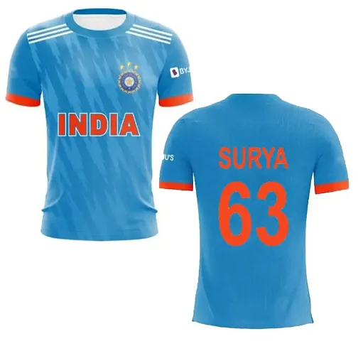 India T20 New Cricket World Cup Tshirt Surya 63 2023/2024 (Boys Men)(14-15Years)