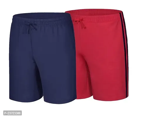 Shorts for Men Combo Pack of 2(13-14Years) Multicolour