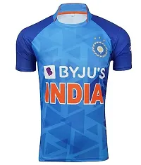 Indian T20 Blue Wolrd Cup Jersey with Back Name VIRAT 2022-23 -(Mens  Kids)(7-8Years)-thumb1