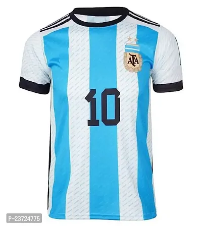 Messi White WC Jersey with Back Print 2022-2023 Football -(Mens  Kids)(14-15Years)-thumb2