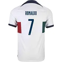 Portugal Red Cristiano Ronaldo 7 Home Original Football Half Sleeve Jersey for Men  Kids 2022/2023(7-8Years,porwh)-thumb2