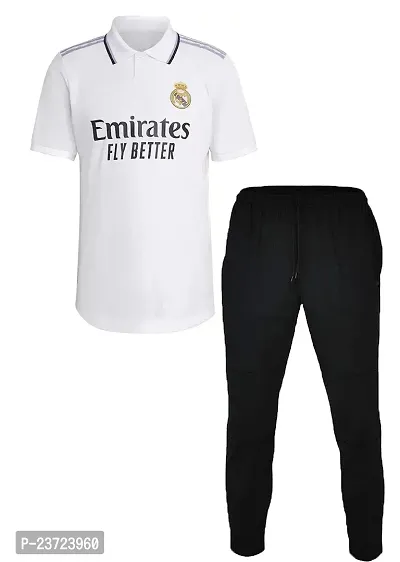 Benzema 9 Football Team Tshirt with Track Pant 2023 for Men  Boys(13-14Years) Multicolour