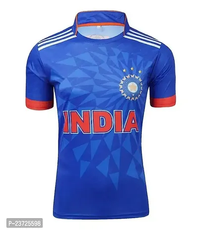 Indian Jersey Dark Blue T20 WORLDCUP Jersey with Back Name VIRAT 2022-23 -(Mens  Kids)(12-13Years)-thumb0