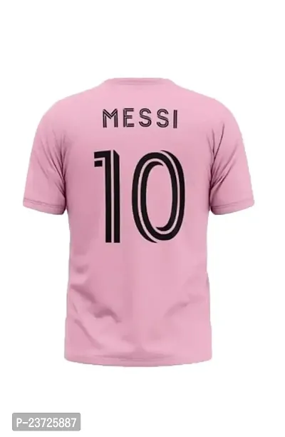 Miami Messi 10 Football Pink Jersey Tshirt 2023/2024 (Kid's,Boy's  Men)(10-11Years)-thumb3