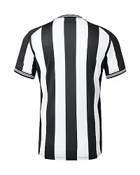 Sports Football New Team White  Black Half Sleeve Jersey 2023/2024 (Boys  Men)(9-10Years)-thumb2