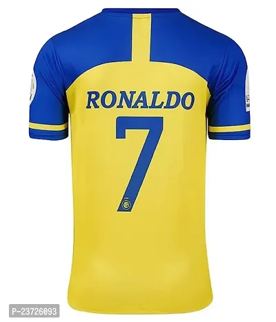 Football Ronaldo Yellow Jersey ALN 2022-23 -(Mens  Kids)(9-10Years)