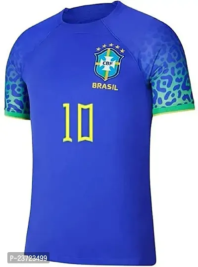 Football Away Jersey Neymar 10 2023/2024 for Men  Boys(15-16Years) Multicolour-thumb2