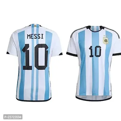 Sport Football Jersey for Men and Boys Argentina 22-23 Jersey(Medium 38) Multicolour