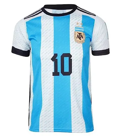 Messi World Cup Jersey with Back Print 2022-2023 Football -(Mens Kids)(5-6Years)