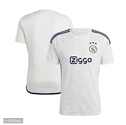 Football Away White Half Sleeve Official Jersey 2023-2024 for Men  Boys(14-15Years)