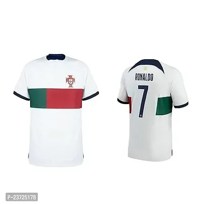 Sports Football Jersey forboys and Men Portugal_Away KIT22-23 Jersey(13-14Years) Multicolour-thumb3