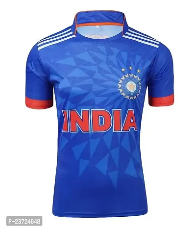 India T20 New Cricket Team Tshirt Virat Kohli 18 for Men  Kids 2023/2024(13-14Years) Multicolour-thumb2