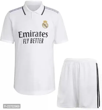 Benzema 9 Football Jersey with Shorts 2023/2024 for Kids  Boys (Large 40) Multicolour