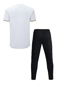 Football Home White Jersey with Track Pant 2023 for Men  Boys(XX-Large 44)-thumb1