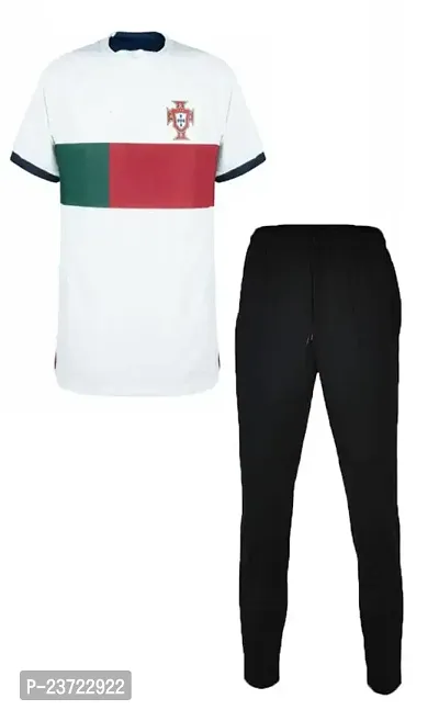 Ronaldo 7 Away Football Jersey with Track Pant 2023 for Men  Boys(XX-Large 44) Multicolour-thumb0