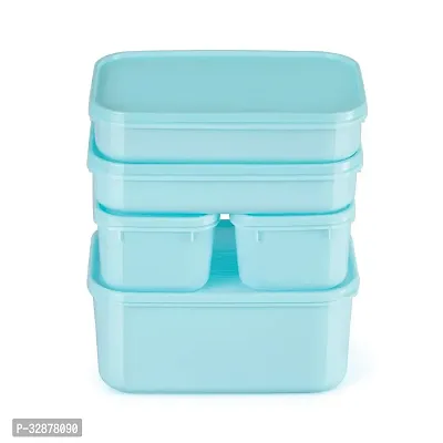 Multipurpose and BPA Free Nestable Air Tight Kitchen Storage Container Set with Lids, 5 Pcs, Blue