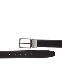 KEZRO Mens Vegan Leather Reversible Formal Belt - LOCOBRN18-thumb3