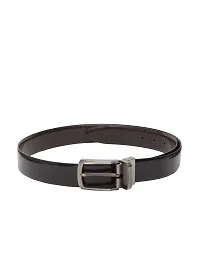 KEZRO Mens Vegan Leather Reversible Formal Belt - CBRA18-thumb1