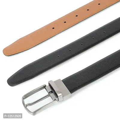 KEZRO Mens Vegan Leather Reversible Belt - LOCOTN114-thumb5