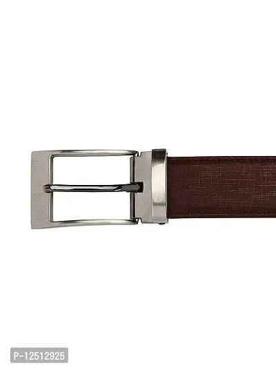 KEZRO Men's Reversible PU Leather Belt (Black and Brown)-thumb4