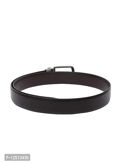 KEZRO Mens Formal Leather Reversible Belt Black Brown-thumb3