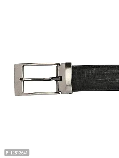 KEZRO Men's Reversible PU Leather Belt (Black and Brown)-thumb3