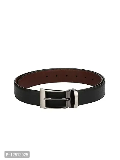 KEZRO Men's Reversible PU Leather Belt (Black and Brown)