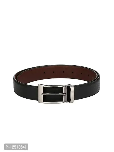 KEZRO Men's Reversible PU Leather Belt (Black and Brown)-thumb0