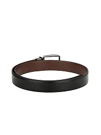 KEZRO Men's Reversible PU Leather Belt (Black and Brown)-thumb1