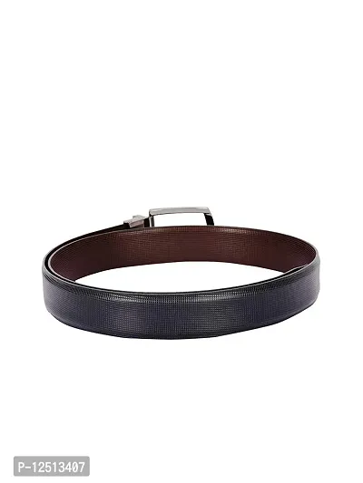 KEZRO Men's Reversible Leather Belt (Black and Brown)-thumb3