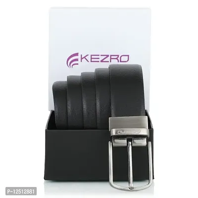 KEZRO Mens Vegan Leather Reversible Belt - KNSA114-thumb2