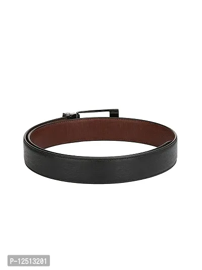 KEZRO Men's Reversible PU Leather Belt (Black and Brown)-thumb2