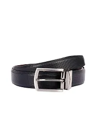 KEZRO Men's Reversible Leather Belt (Black and Brown)-thumb1