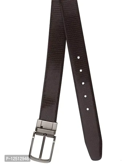 KEZRO Mens Vegan Leather Reversible Formal Belt - CBRA18-thumb5