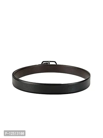 KEZRO Men's Reversible Leather Belt (Black and Brown)-thumb3