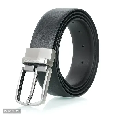 KEZRO Mens Vegan Leather Reversible Belt - LOCBRN114