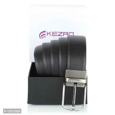 KEZRO Mens Vegan Leather Reversible Belt - LOCOTN114-thumb2